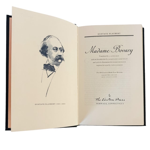 Vintage 1978 Easton Press Madame Bovary by Gustave Flaubert – Leather Bound Collector’s Edition For Sale - Image 4 of 9