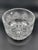 Glass Vintage Illusions 24% Full Lead Crystal Clear Footed Bowl Hand Cut Germany For Sale - Image 7 of 12