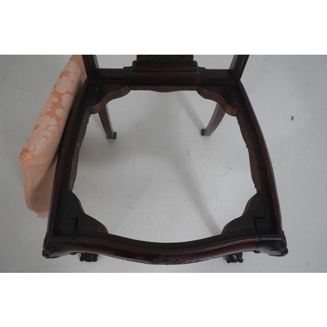 Set of 4 Antique Chippendale Style Mahogany Dining Chairs For Sale - Image 17 of 18