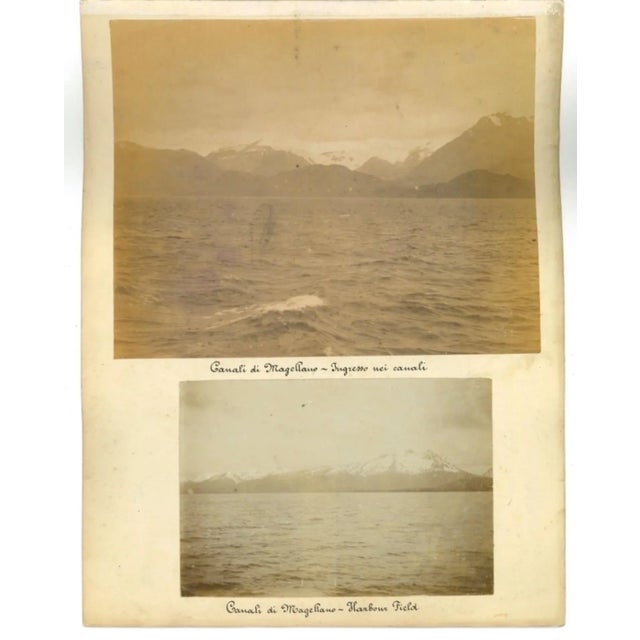 Ancient Views of the Strait of Magellan is a lot of five different prints made by unknown photographer. Prints in...