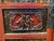 Early 20th Century Chinese Red-Lacquer Carved Wood Armoire With Hand painted Panels For Sale - Image 10 of 12