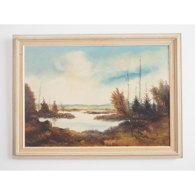 The painting was made using oil on canvas technique in the 1970s. The frame was made of wood. The painting is maintained...