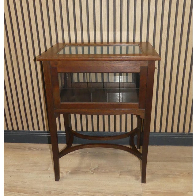 Art Nouveau Tea or Bar Cabinet with Glass, 1890s For Sale - Image 5 of 13