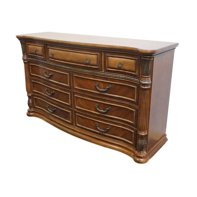KEVIN CHARLES Cherry Contemporary Traditional Empire Style 68" Double Dresser 39" High 68" Wide 20" Deep We specialize in...