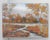 Vintage Autumn Riverside Birch Trees Landscape Painting For Sale - Image 4 of 4