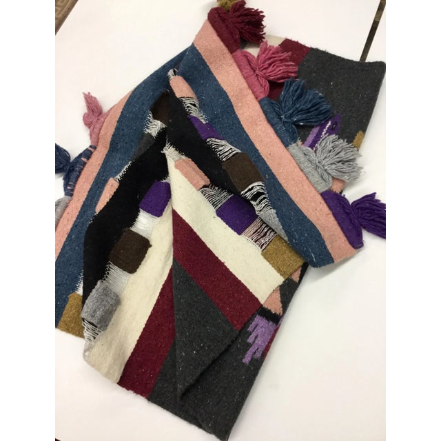 Vintage Slub Cotton Hand Loomed Textile Art For Sale In Portland, ME - Image 6 of 10