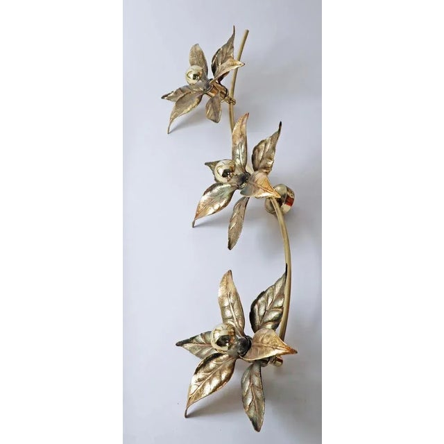 Golden Wall Light by Willy Daro, 1970s For Sale - Image 9 of 10