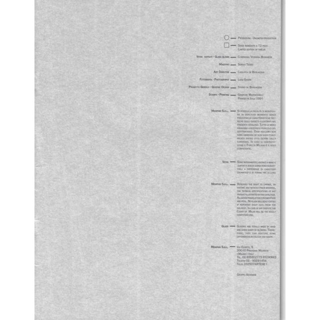 Gis Vase by Luigi Serafini for Muranese Vetraria Company For Sale - Image 10 of 11