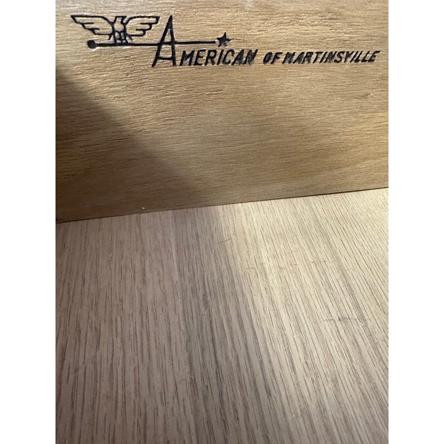 1960s Vintage American of Martinsville 6 Drawer Tall Chest For Sale - Image 9 of 10