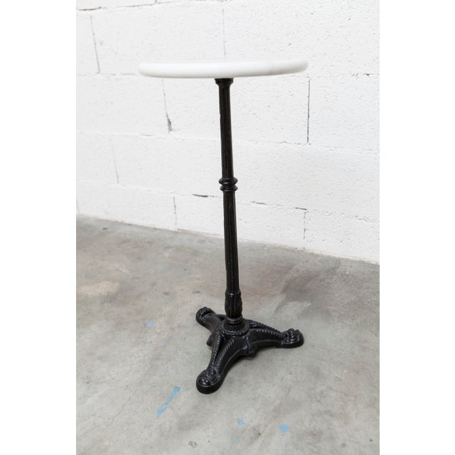 Vintage Side Table in Marble and Cast Iron, 1960s For Sale - Image 3 of 17