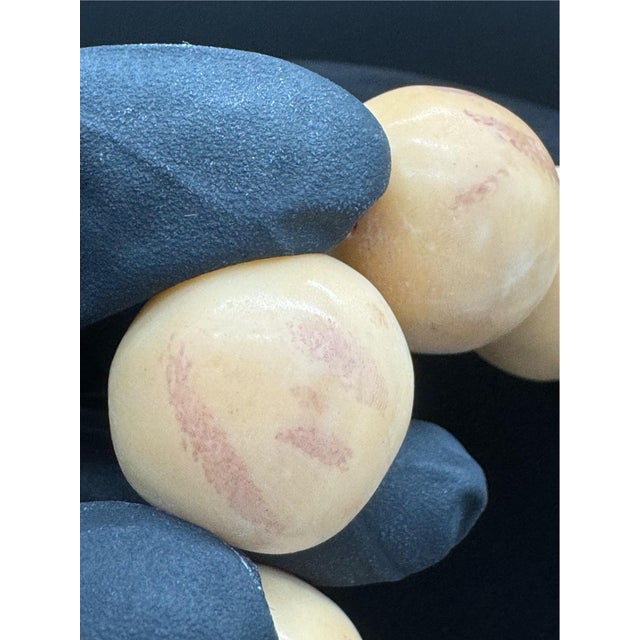 1930s Moroccan Mastic Copal Beaded Tribal Necklace For Sale - Image 12 of 17