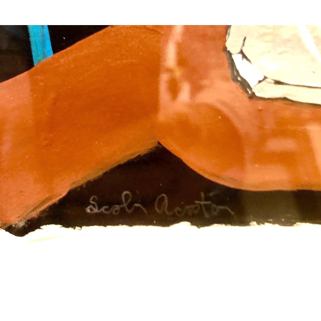 Scoli Acosta Large Contemporary Mixed Media Painting LA Artist External Horizons 2004 For Sale - Image 4 of 12