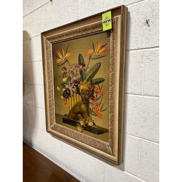 Sexy piece by New York artist Cosmo de Salvo c1943. I am not sure if this is in fact a lithograph or print on board, but...