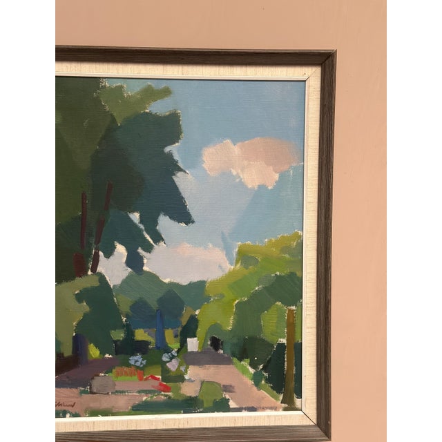 Richard Björklund, Garden, 1960s, Oil on Canvas, Framed For Sale - Image 10 of 17