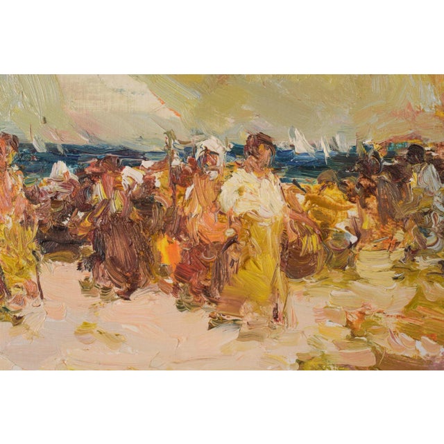 Painting of Beach Scene by Luis Giner Bueno For Sale - Image 3 of 10