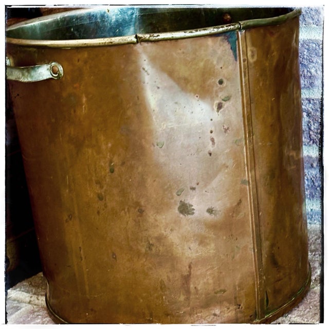 Copper Bucket Antique European For Sale - Image 9 of 12