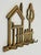 Vintage Brass House and Tree Motif Key Hook For Sale - Image 4 of 5