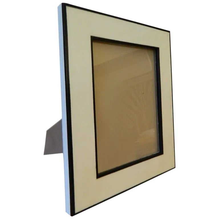 Ebony Wood Inlay Parchment Picture Frame Chairish