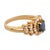 Vintage Sapphire Diamond 18k Yellow Gold Ring, Size 6 For Sale - Image 4 of 6