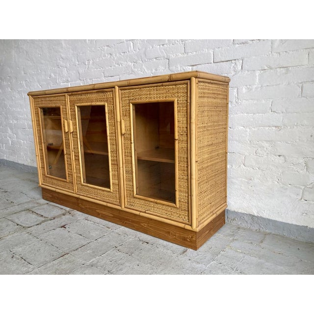 1970s Rattan Sideboard, Italy, 1970s For Sale - Image 5 of 16