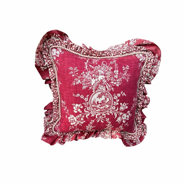 Chinoiserie Vintage Country House by Sidney Muncy Decorative Pillows For Sale - Image 3 of 7
