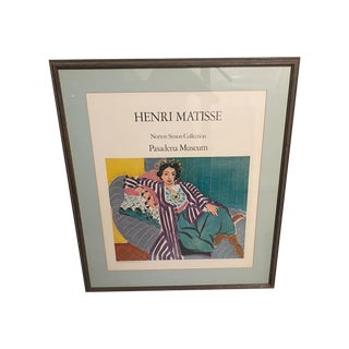 2010s Henri Matisse Pasadena Art Museum Exhibition Poster, Framed For Sale