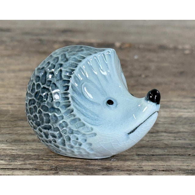 Traditional Vintage Glazed Hedgehog Miniature Figurine For Sale - Image 3 of 5