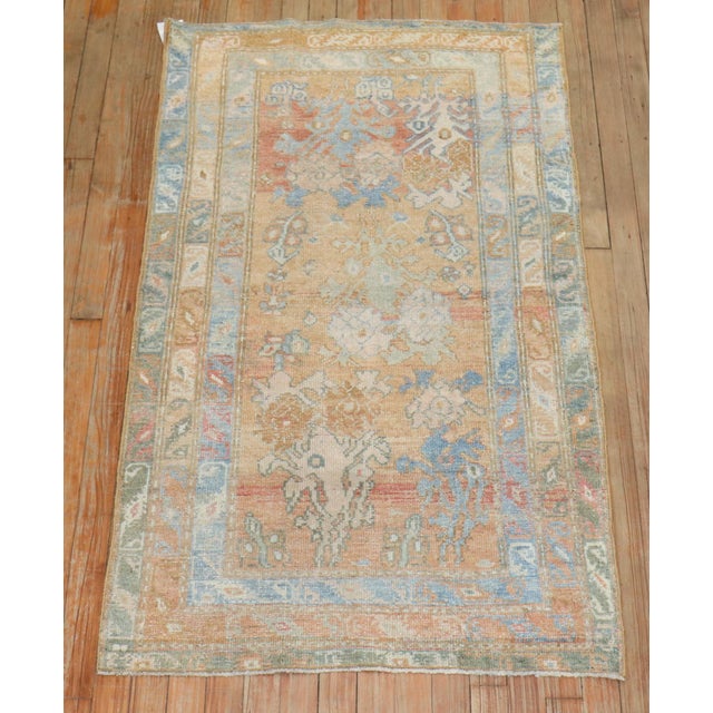 Early 20th Century Zabihi Collection Scatter Size Persian Kurd Rug - 2'9" x 4'7" For Sale - Image 4 of 9