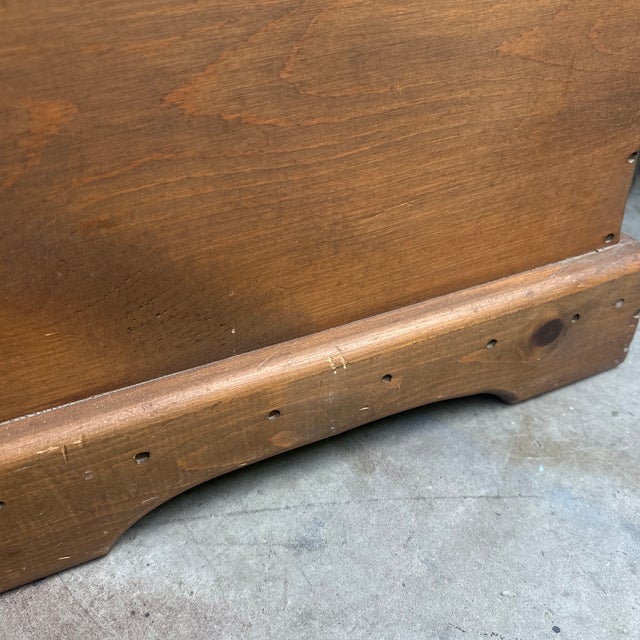 1970s Small Wooden Rustic Style Storage Trunk For Sale In Atlanta - Image 6 of 8
