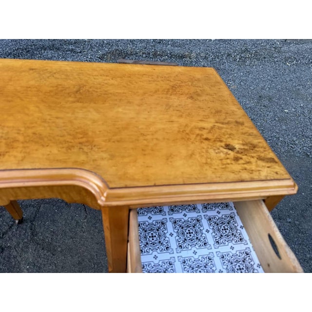 Antique Tiger Maple Vanity Dressing Table For Sale - Image 12 of 18