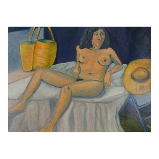 "The Model That Is Not My Wife" Vintage Bay Area Figurative For Sale