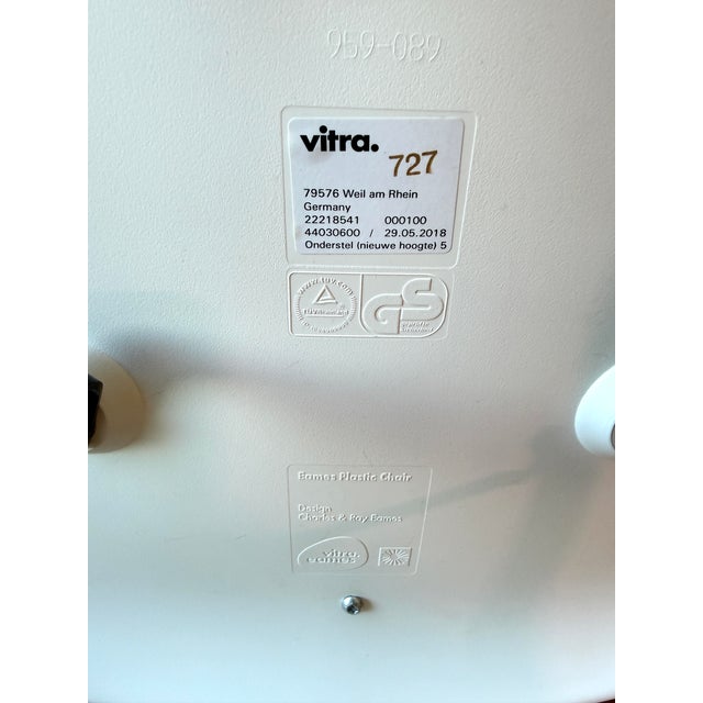 Eames Vitra Eames Molded Dining Chairs With Pads For Sale - Image 4 of 4