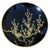 Black Set of Six Vintage Black Maki-E Lacquer Art Kyoto Japan Decorative Plates Hand Painted Gold Botanical Floral Patterns For Sale - Image 8 of 18