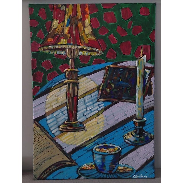 Contemporary Natalia Vypritskaia, An Hour of Silence, 2026, Acrylic on Canvas For Sale - Image 3 of 6