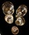 Bohemia Mid 20th Century Bohemian Geneva Set of Crystal Gold Trimmed Barware - 21 pcs For Sale - Image 4 of 12