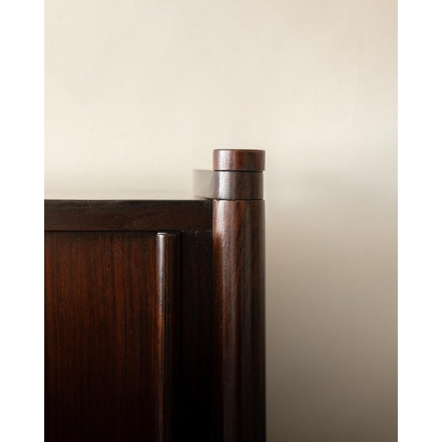 Rosewood Archimede Sideboard by Hirozi Fukuoh for Gavina, 1960s For Sale - Image 11 of 18