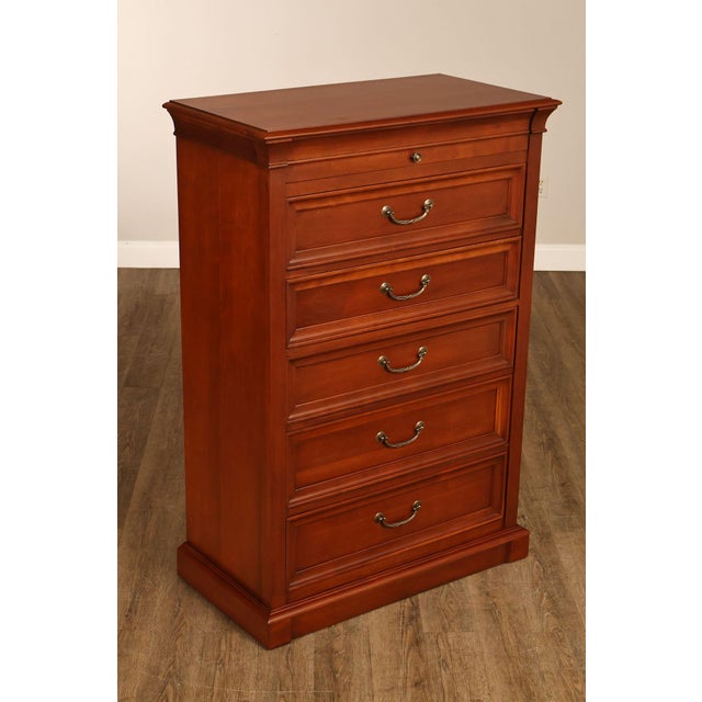 High Quality American Made Cherry Tall Dresser with Six Dovetailed and Graduated Drawers