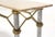 Traditional Mid-Century Modern Solid Brass Rope & Marble-Top Console Table For Sale - Image 3 of 11