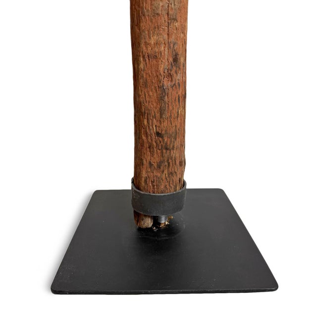 Antique African Dinka Property Post Sculpture on Stand For Sale - Image 9 of 12