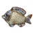 French Majolica Wall Fish Vallauris, Circa 1970 For Sale