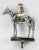 Late 20th Century Late 20th Century Louis Lejeune Ltd. Windsor, Standing Thoroughbred With Jockey Large Chrome Car Mascot With Hand-Enamel Painted Jockey Silk Colours For Sale - Image 5 of 7
