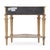 Wood Halifax 34 in. W Demilune Wood 1 Drawer Console Table with Open Lower Shelf, Antique Beige For Sale - Image 7 of 9