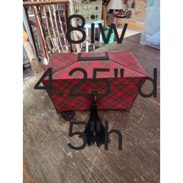 Wood 19th Century Tartan Ware Tea Caddy For Sale - Image 7 of 9