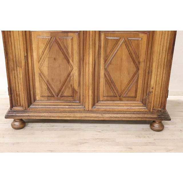 Antique Italian Walnut Wardrobe, 1600s For Sale - Image 13 of 18