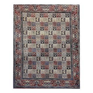 Middle Eastern Hand-Knotted Silk Rug For Sale