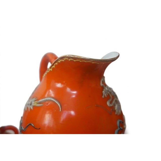 Japanese Vintage Japanese Dragonware Moriage Service for 5 - 23-Piece For Sale - Image 3 of 9