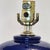 Vintage Mid-Century Modern Cobalt Blue Ceramic Table Lamp For Sale - Image 4 of 7
