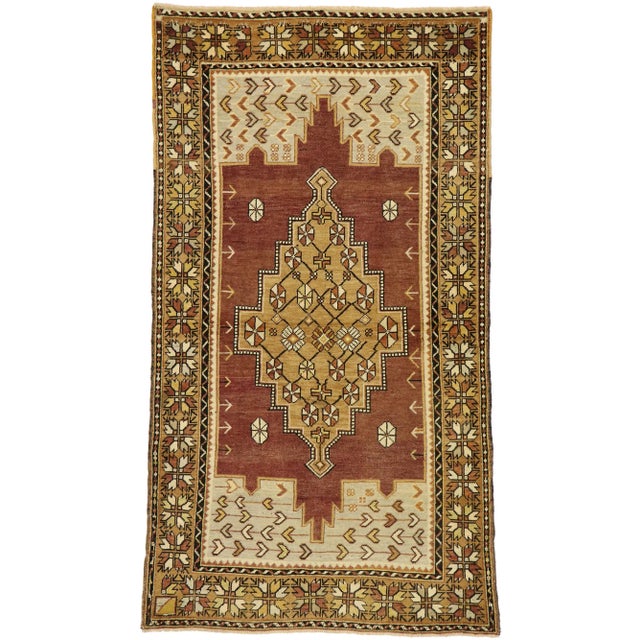 Vintage Turkish Oushak Rug with Modern Style - 03'10 x 06'11 For Sale - Image 10 of 10