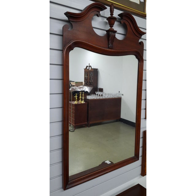 Mid 20th Century Federal Style Mahogany Frame Mirror For Sale - Image 4 of 8