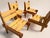 Vintage Brutalist Wooden Armchairs, 1960s, Set of 4 For Sale - Image 3 of 8